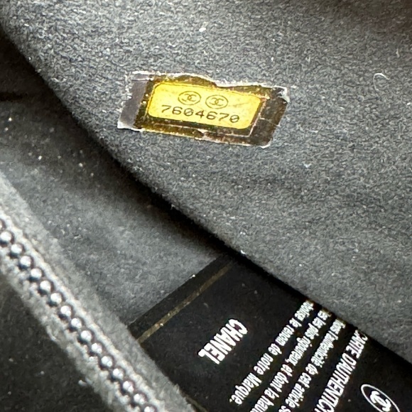 Chanel Chocolate Bar Patent Leather Tote – Brown/Mustard, Card & Dustbag - Picture 8 of 9